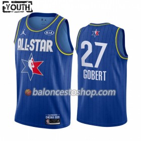 Camiseta Niños NBA Utah Jazz Rudy Gobert 27 2020 All-Star Jordan Brand Azul Swingman